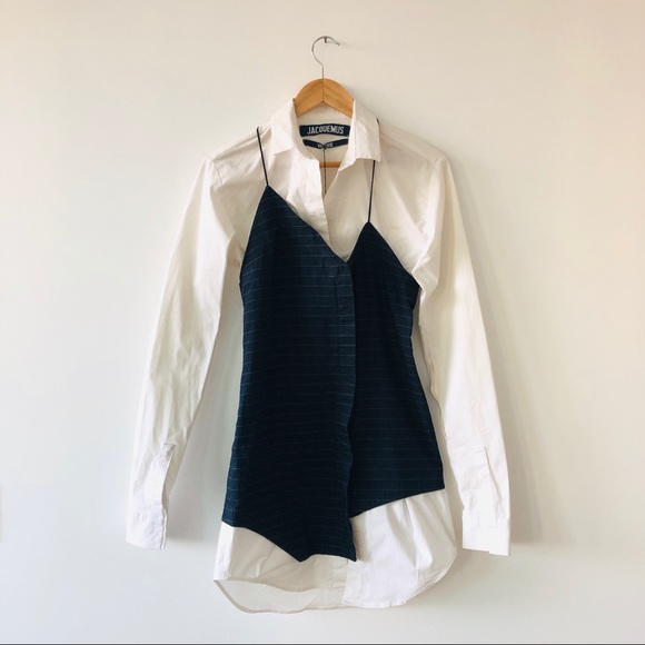 Jacquemus Dresses & Skirts - Jacquemus Cotton Cutwork Shirt Dress